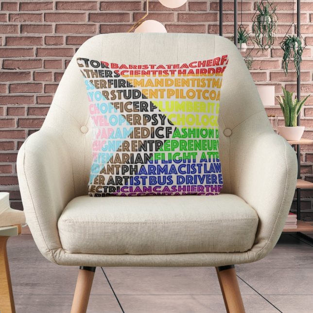 Progressive Rainbow Flag LGBT Gay Script Cushion (Creator Uploaded)