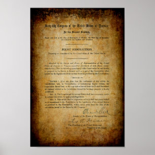 PROHIBITION 18th AMENDMENT Poster