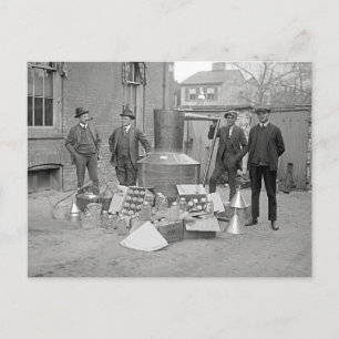 Prohibition Agents with Moonshine Still, 1922 Postcard