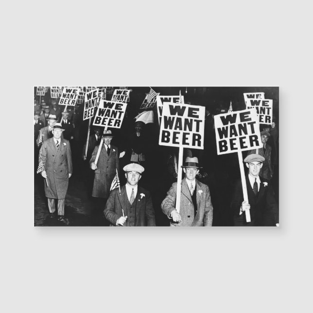 Prohibition Beer Protest 1950's Vintage Photograph (Front)