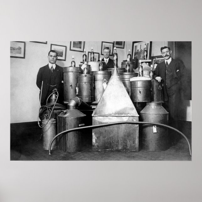 PROHIBITION CANADA CONFISCATED STILLS 1917 POSTER (Front)