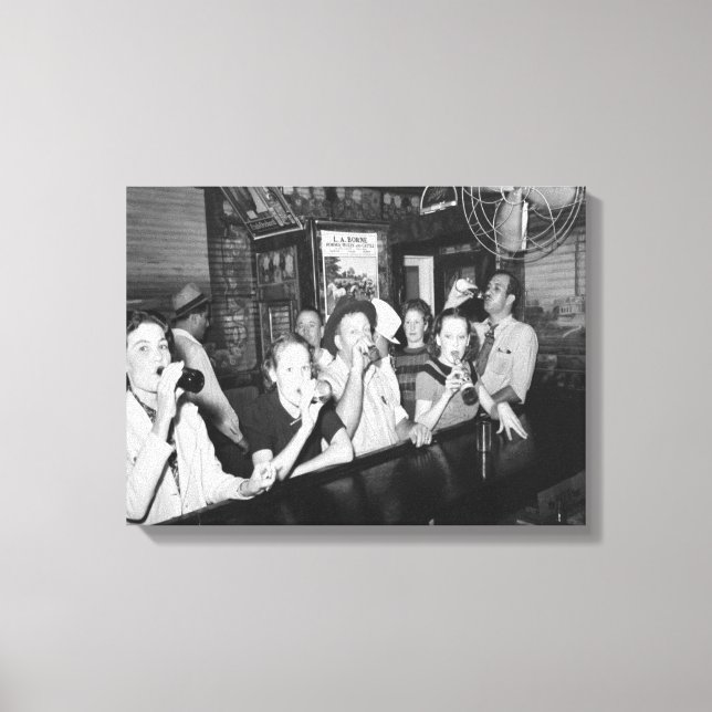Prohibition Ends Party Canvas Print (Front)