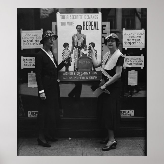 PROHIBITION REPEAL 1932 POSTER (Front)