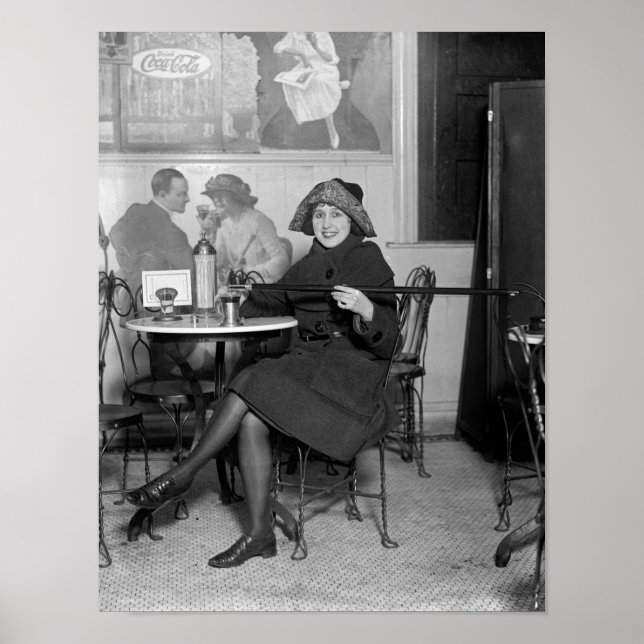 Prohibition Tipping Cane, 1922 Poster (Front)