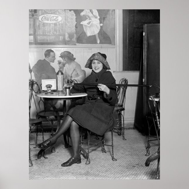 Prohibition Tipping Cane, 1922 Poster (Front)