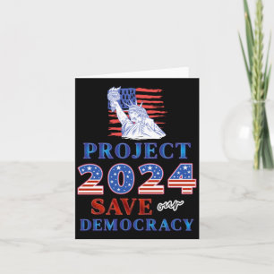 Project 2024 Save Our Democracy Card