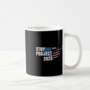 Project 2025 Anti Trump American Flag Coffee Mug