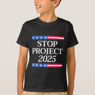 Project 2025 Anti Trump Usa Flag Political Women M T-Shirt
