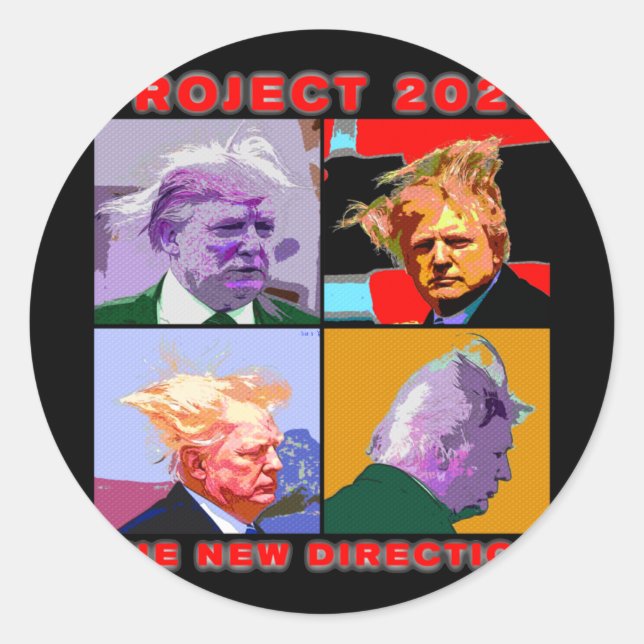 Project 2025 [the New Direction] Active  Classic Round Sticker (Front)
