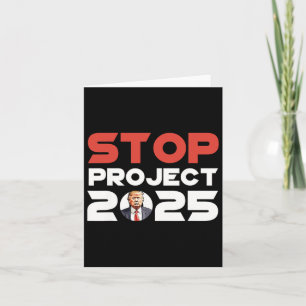 Project 2025 Trump's Project Anti Trump Patriotic  Card