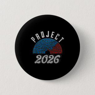 Project 2026 Tee Shirt 6 Cm Round Badge