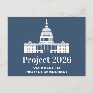 Project 2026 Vote for Democracy Postcard