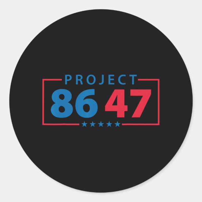 Project 8647 Resist Subtle Foxtrot Delta Tango Pro Classic Round Sticker (Front)