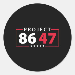 Project 8647 Resist Subtle Foxtrot Delta Tango Pro Classic Round Sticker