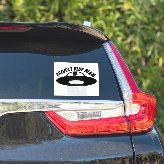 PROJECT BLUE BEAM UFO CAR DECAL STICKER (Car Side)