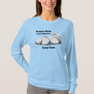 Project Chick ver.1 long sleeved dark logo T-Shirt