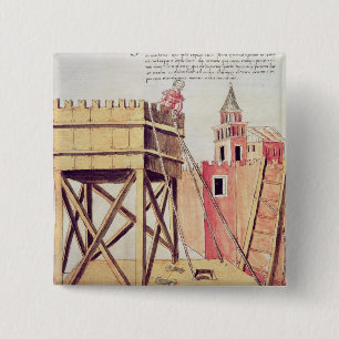 Project for a siege tower 15 cm square badge