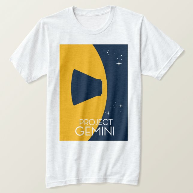 Project Gemini Space Art illustration T-Shirt (Design Front)