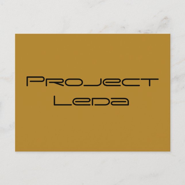 Project Leda from Orphan Black,geometric font Postcard (Front)
