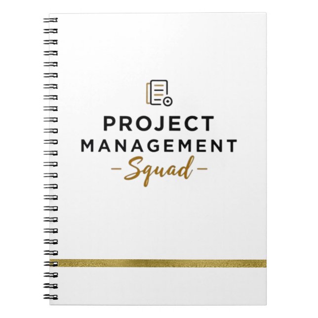 Project Management Squad Notebook – Document Icon  (Front)