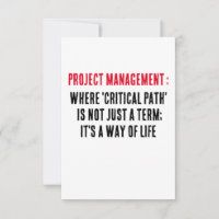 Project Management Where 'critical path' is not