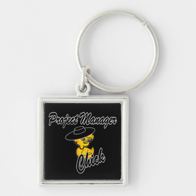 Project Manager Chick #4 Key Ring (Front)