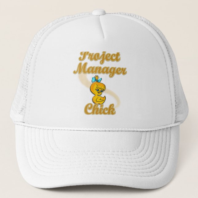 Project Manager Chick Trucker Hat (Front)