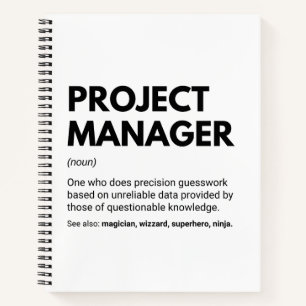 Project Manager Funny Definition Notebook
