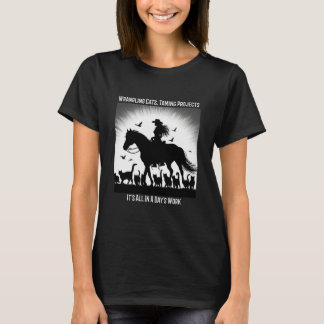 Project Manager Wrangling Cats, Taming Projects T-Shirt