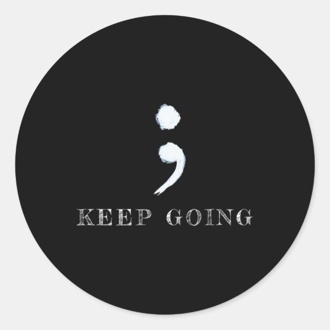 Project Mental Health Awareness  Classic Round Sticker (Front)