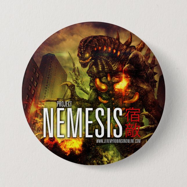 Project Nemesis - The Button! 7.5 Cm Round Badge (Front)