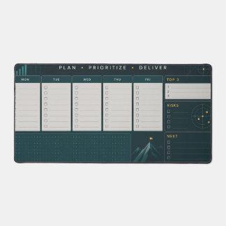 Project & Risk Management Desk Mat | Professional