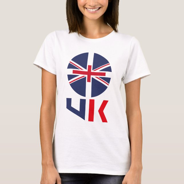 PROJECTED FLAG UK / ENGLAND BY MASANSER T-Shirt (Front)