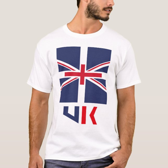 PROJECTED FLAG UK / ENGLAND BY MASANSER T-Shirt (Front)