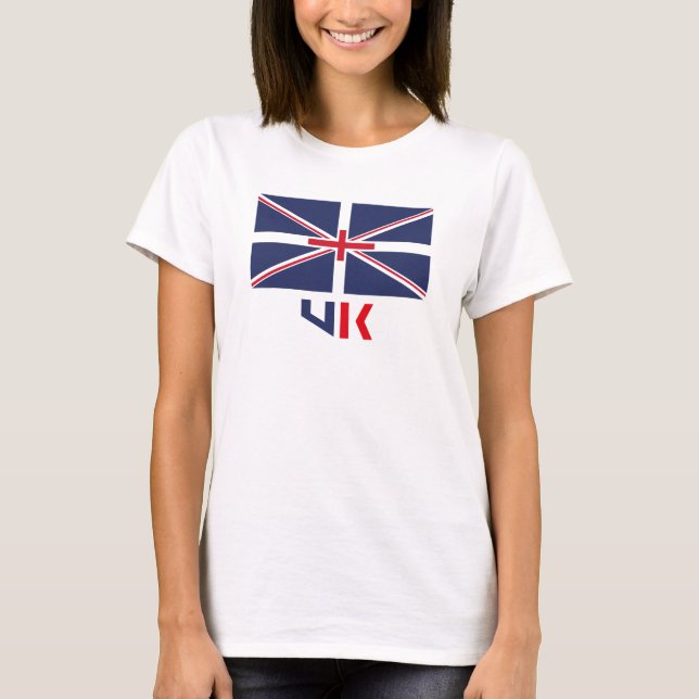 PROJECTED FLAG UK / ENGLAND BY MASANSER T-Shirt (Front)