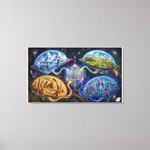 Projection of Adjacent Realities Canvas Print