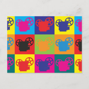 Projection Pop Art Postcard