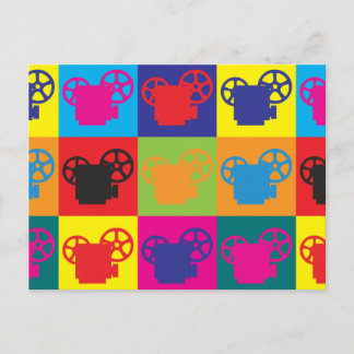 Projection Pop Art Postcard