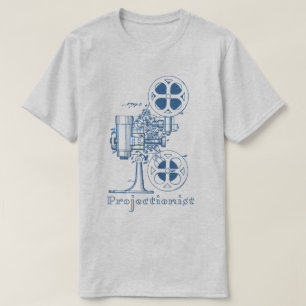 Projectionist T-Shirt (blue design)