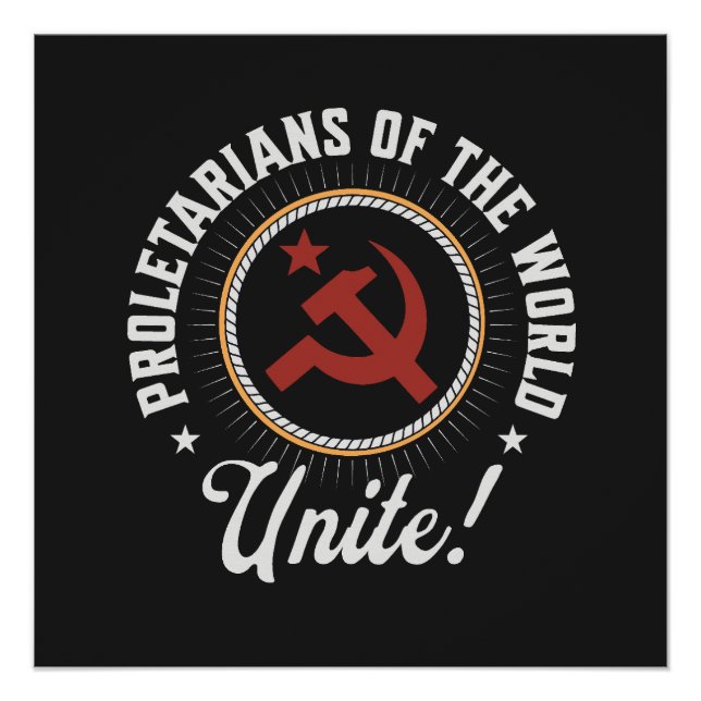 Proletarians of the World Unite! Poster (Front)