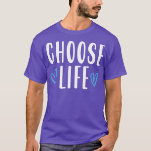 ProLife AntiAbortion Choose Life with Hearts T-Shirt