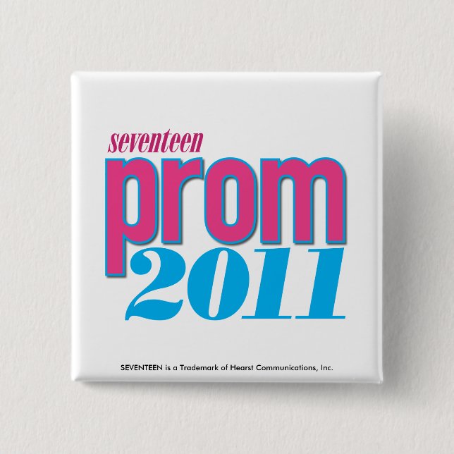 Prom 2011 - Aqua 15 Cm Square Badge (Front)