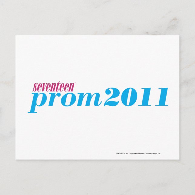 Prom 2011 - Aqua Postcard (Front)