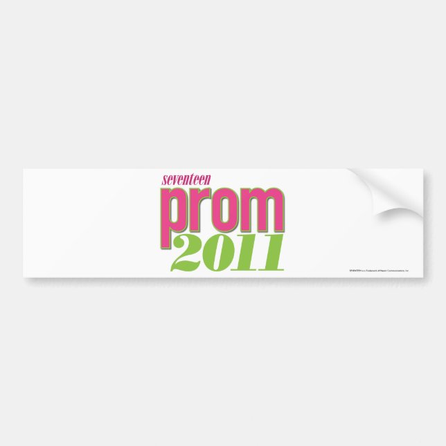 Prom 2011 - Green Bumper Sticker (Front)