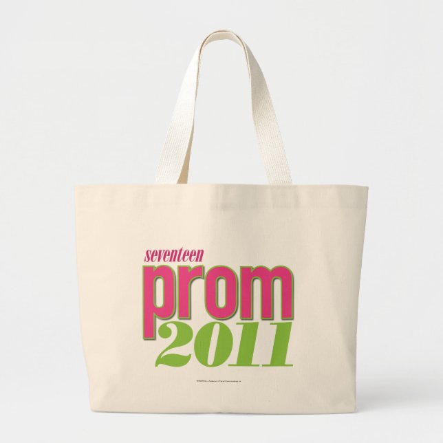 Prom 2011 - Green Large Tote Bag (Front)