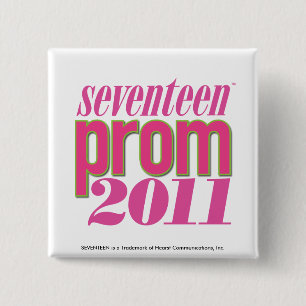 Prom 2011 - Lt. Pink 15 Cm Square Badge