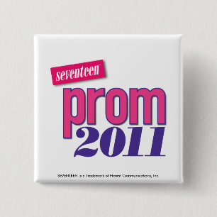 Prom 2011 - Pink 15 Cm Square Badge