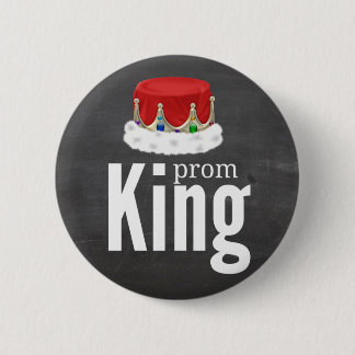 Prom King 6 Cm Round Badge