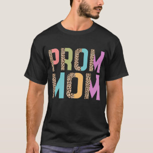 Prom Mum Squad Leopard Pastel Colours Graphic T-Shirt