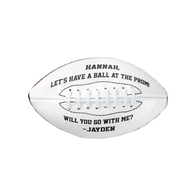 Prom Proposal Football (Front)